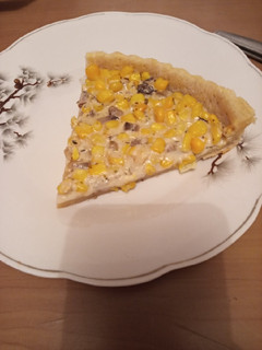 Una foto de Quiche de champiñones y choclo