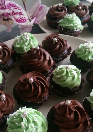 O poză a rețetei Vegan cupcakes de ciocolată.