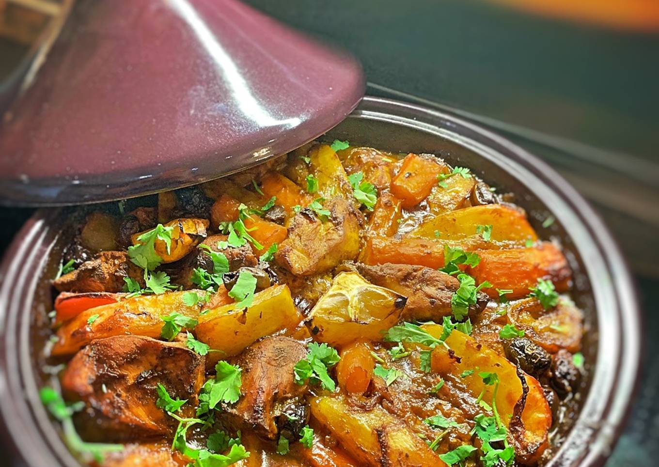 Chicken Or lamb tagine with lemon