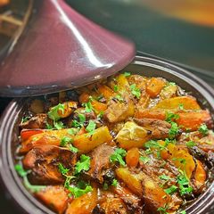 Chicken Or lamb tagine with lemon A picture of Chicken Or lamb tagine with lemon.