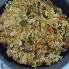 A picture of Spicy veg masala pulav.