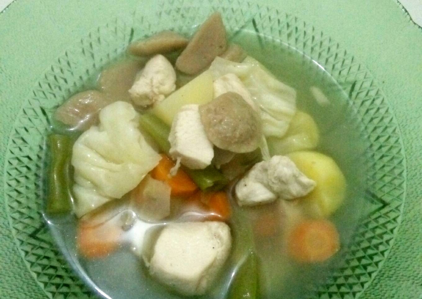 Sop ayam + Baso