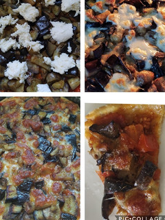 Une photo de Tarte à l'aubergine et mozzarella👩🍳