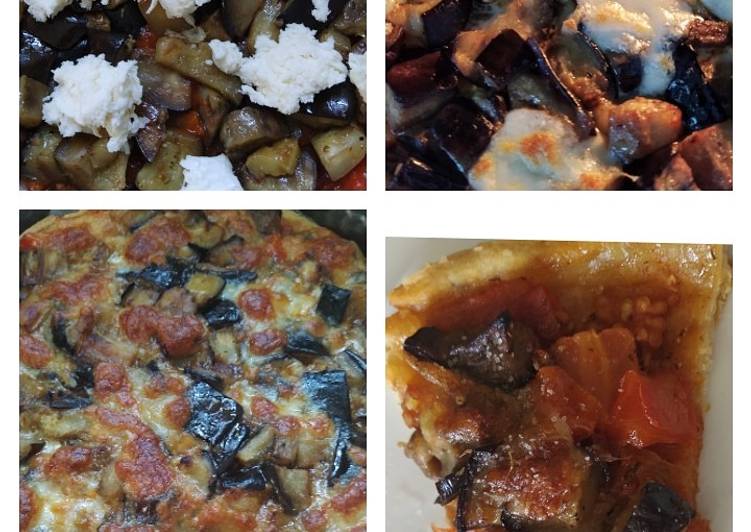 Tarte Ă  l'aubergine et mozzarellađ©âđł