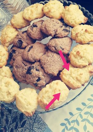 Une photo de Cookies chocolat blanc noix de coco