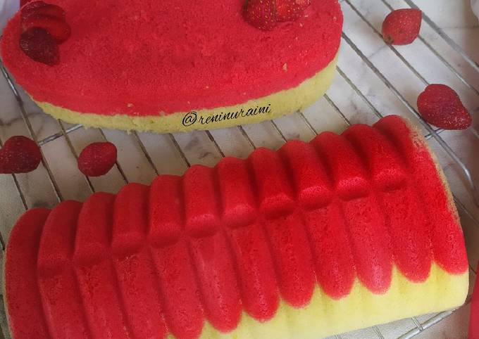 Resep: Bolu Merah Putih Irit Anti Gagal