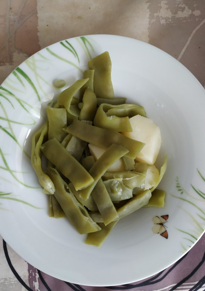 Una foto de Judías verdes con patatas