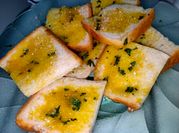 Gambar garlic bread roti tawar air fryer
