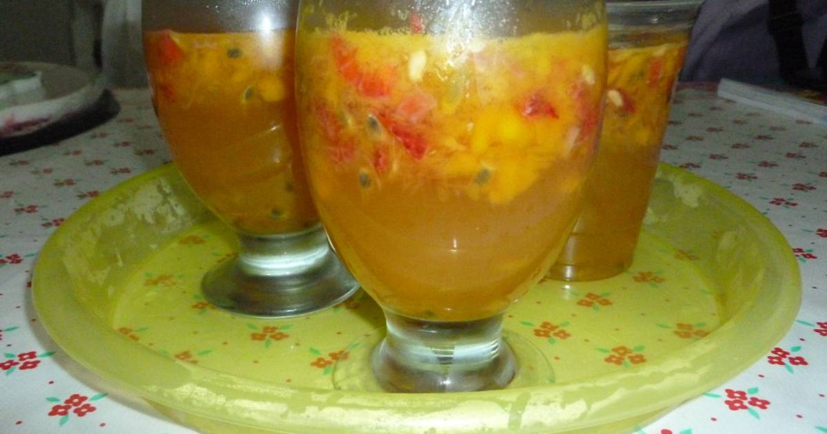 Gelatina de maracuyá Receta de Estely Cookpad