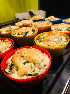Una foto de Pastel Fitness de atún y verduras