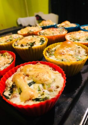 Una foto de Pastel Fitness de atún y verduras