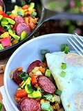 Wagyu Beef Kielbasa Hash