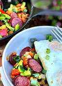 Wagyu Beef Kielbasa Hash
