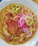 Porotos con rienda y costillar ahumado