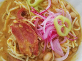 Porotos con rienda y costillar ahumado