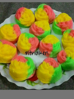 Foto resep Bolu kukus bunga mawar