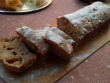 Torta semi-integral de manzana