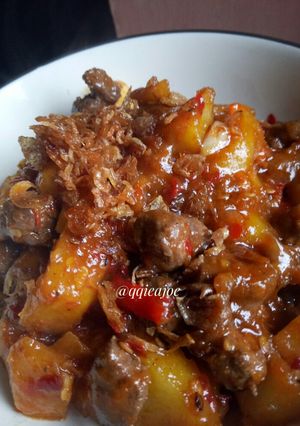 Foto resep Sambel kentang ati #rabubaru #BikinRamadanBerkesan