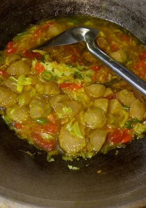 Foto resep Tongseng bakso pedas nampol