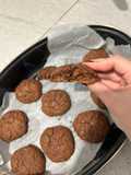 Σοκολατένια μπισκότα με 3 υλικά 🍪