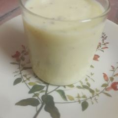 A picture of Healthy  badam  milkshake.