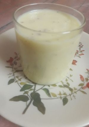 A picture of Healthy badam milkshake.