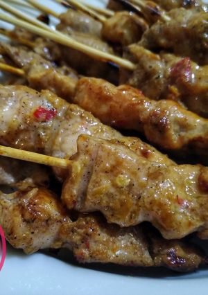 Foto resep Sate ayam pedas(sambal bakal nampoooll)