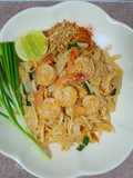 Keto Shirataki Noodle Pad Thai with Shrimp