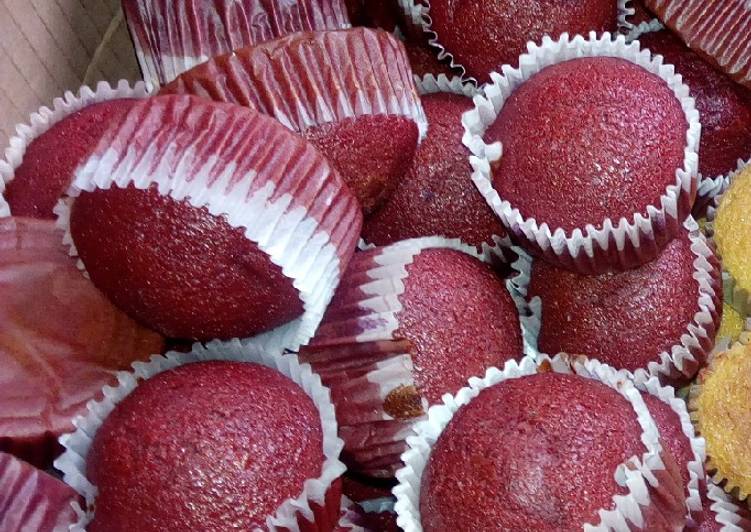 Steps to Prepare Awsome Red velvet cupcakes | This is Recipe So Perfect You Must Try Now !!