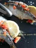 Sardinas a la sal sobre cama de vinagreta (Thermomix) 