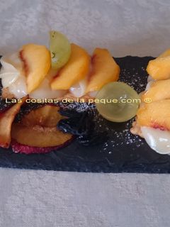 Una foto de Mini tartitas light de crema y frutas con thermomix