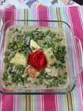 Fenugreek leaves paneer with green peas cream/ methi chaman