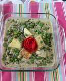 Fenugreek leaves paneer with green peas cream/ methi chaman