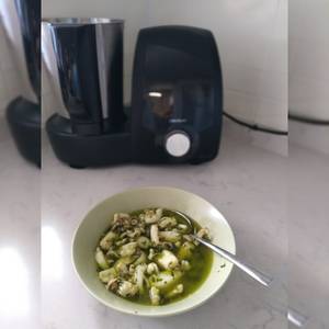 Sepia en salsa verde con Mambo Cecotec