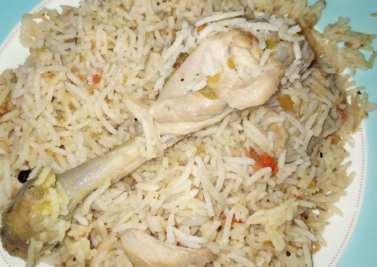 Easiest Way to Make Homemade Chicken white pulao