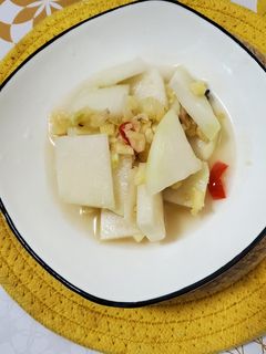 涼拌大頭菜 的食譜成品照片