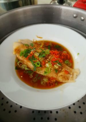 Foto resep Hongkong style steam dory fillet