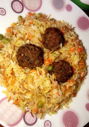 صورة لوصفة برياني كفتة