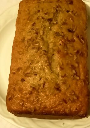 Una foto de Pan de plátano con nuez y mantequilla 😋
