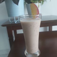 A picture of Apple strawberry smoothie.