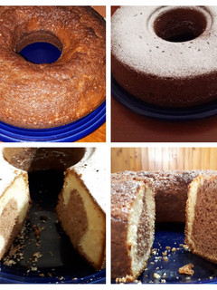 Una foto de Torta marmolada de aceite