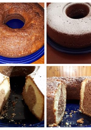 Una foto de Torta marmolada de aceite