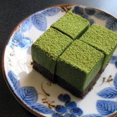 A picture of Soft Matcha Chocolate Slices.