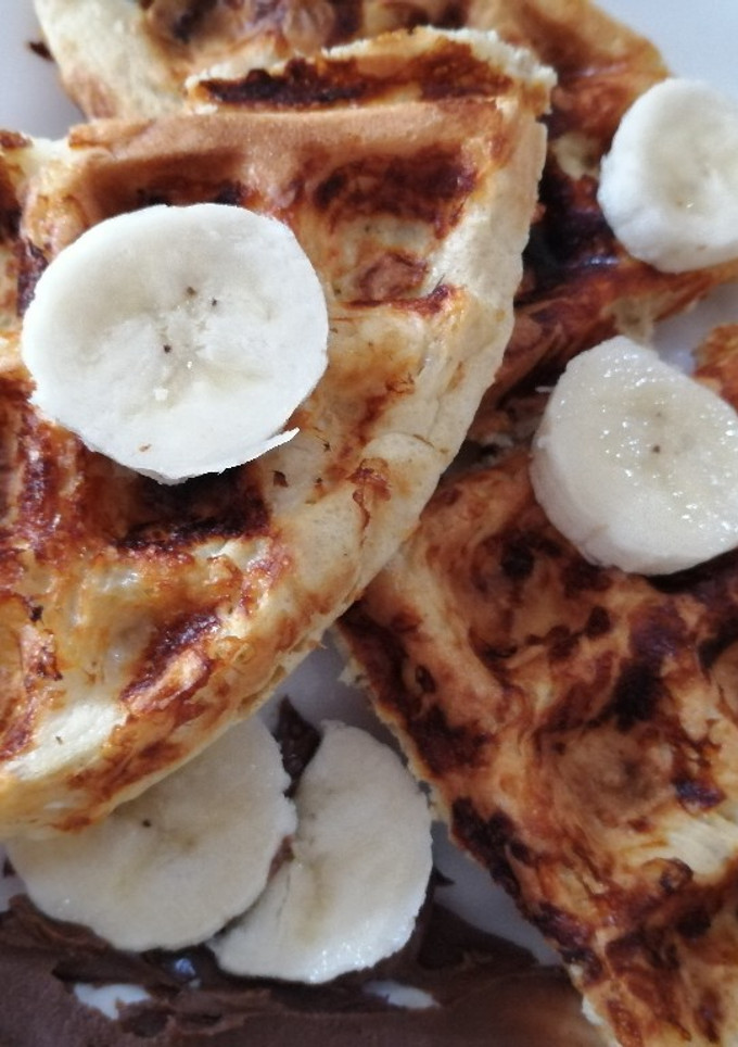 Una foto de Waffle de proteína 🧇🧀