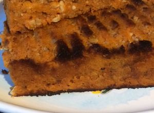 Una foto de Cocina sin gluten: Budín de zanahoria y almendras