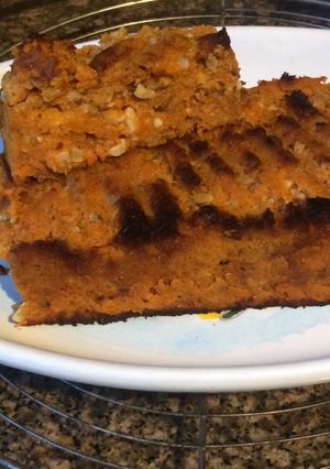 Una foto de Cocina sin gluten: Budín de zanahoria y almendras