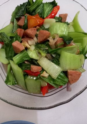 Foto resep Oseng pokcoy sosis