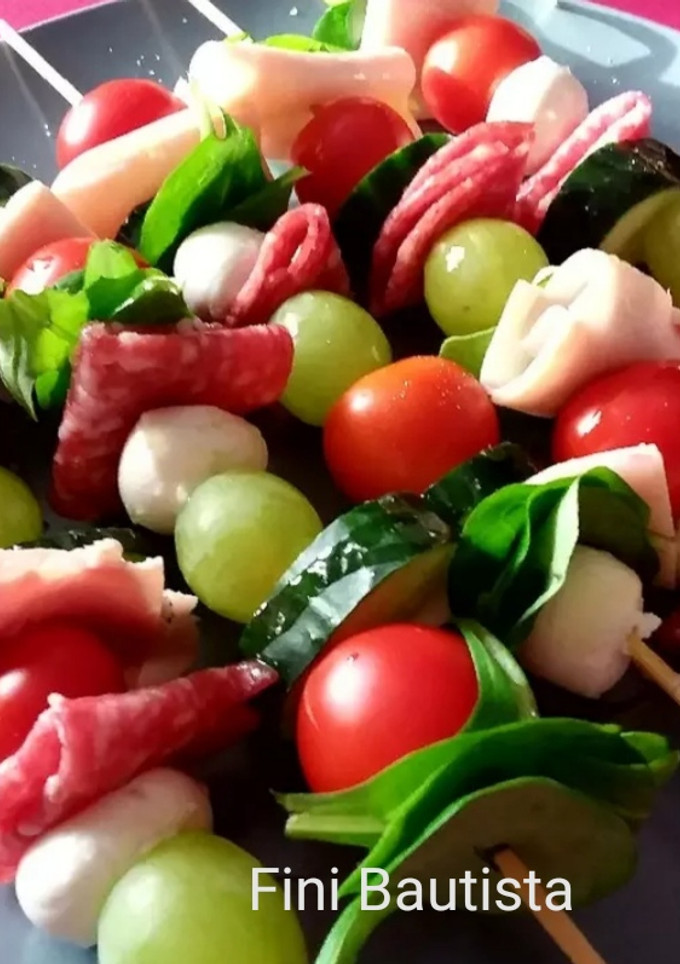 Una foto de Brochetas rápidas y frescas
