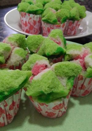 Foto resep Bolu kukus semangka