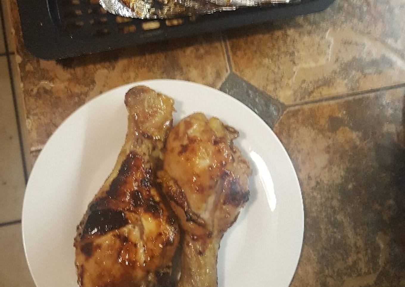 Muslos en salsa BBQ picante (Air fryer)